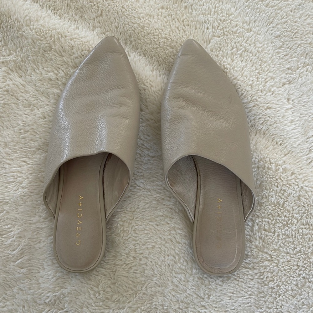 Grey City Flat Mules